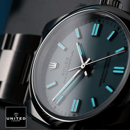 Rolex Datejust 126000 Oyster Perpetual Rolex Perpetual 126000 Turquoise Dial Stick Dot Luminos İndices Replica