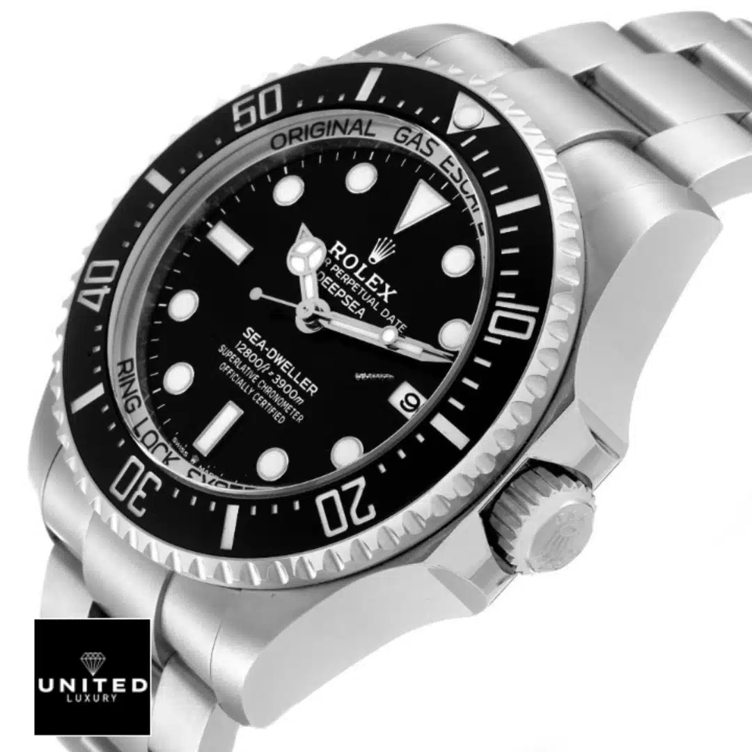 Rolex Deepsea Sea-Dweller 116660 Rolex Deepsea Sea-Dweller 116660-0001 Oyster Replica Stainless Steel Crown Pusher