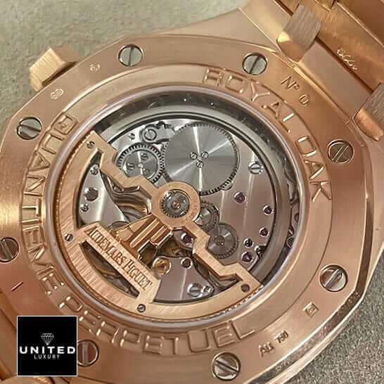 Audemars Piguet Royal Oak Chronograph 26240OR.OO.1320OR.01 Audemars Piguet Royal Oak Gold Casse Replica upside view