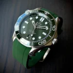 Omega – Seamaster –  Rubber Strap – Green - Image 2