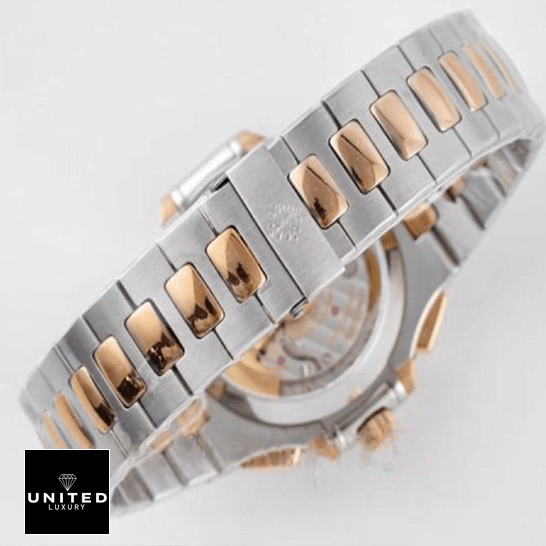 Patek Philippe Nautilus 5980/1AR-001 Patek Philippe Nautilus Steel 5980 Steel Bracelet Replica white background