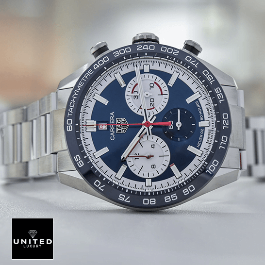 TAG Heuer Carrera Chronograph CBG2016.BA0616 Tag Heuer Carrera Automatic Blude Dial Stainless Steel Bracelet Replica crown / push button
