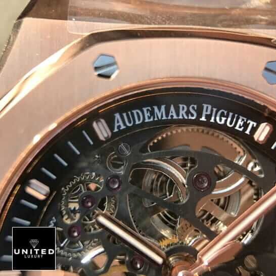 Audemars Piguet Royal Oak 15407ST.OO.1220ST.01 Audemars Piguet Royal Oak Skeleton Rose Gold Case Replica