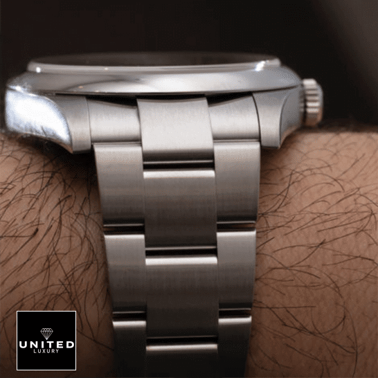 Rolex Oyster Perpetual 124300 Rolex Perpetual 124300 Stainless Steel Oyster Replica on his arm