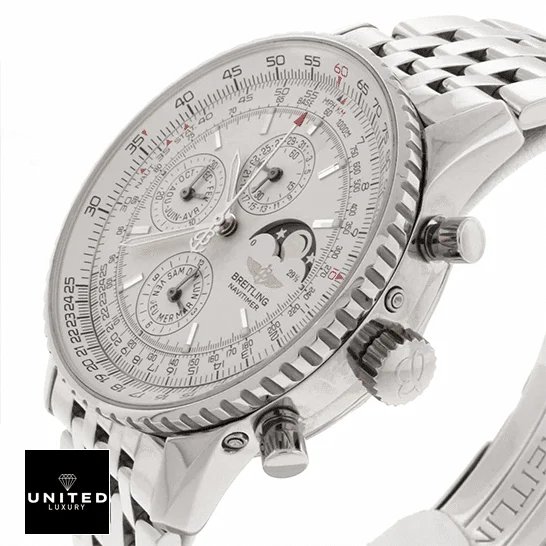 Breitling Navitimer Breitling Navitimer Olympus A19340 White Dial Replica crown / push button