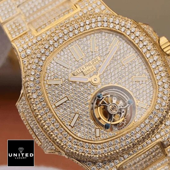 Patek Philippe Diamond Dial Torbillion Replica front view