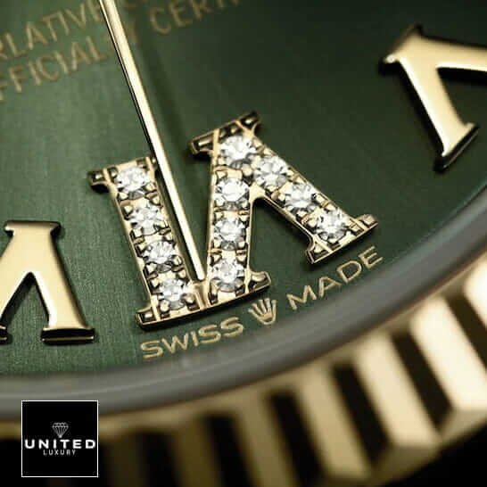 Rolex Datejust 278273 Rolex 278273 Green Roman Diamond Dial Replica