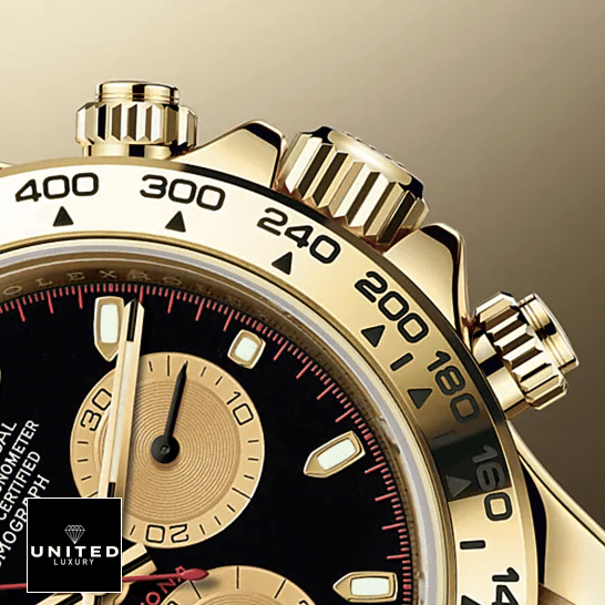 Rolex Cosmograph Daytona 116500LN Rolex Cosmograph Daytona 116508-0009 Yellow Gold Crown Pusher Replica
