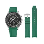 Omega – Speedmaster –  Rubber Strap – Green