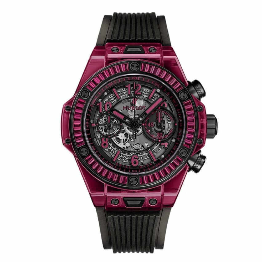 31122e0cb104caca92fcc8d00607ce958159c919 Hublot Big Bang Unico 411.JR.4901.RT “Red Sapphire” Signature Replica 1:1 - Image 1
