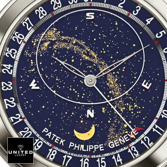 Patek Philippe Celestial 6102P-001 Patek Philippe Geneve Celestial Grand 6102 Blue Dial Replica front view