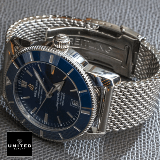 Breitling Superocean Heritage II B20 AB201016 Breitling Heritage Steel Bracelet Blue Dial Replica side view
