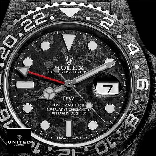 Rolex GMT Master 116610LV Rolex DiW NTPT Carbon Black Bezel Replica
