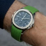 Patek Philippe – Aquanaut –  Rubber Strap – Curved – Green - Image 2