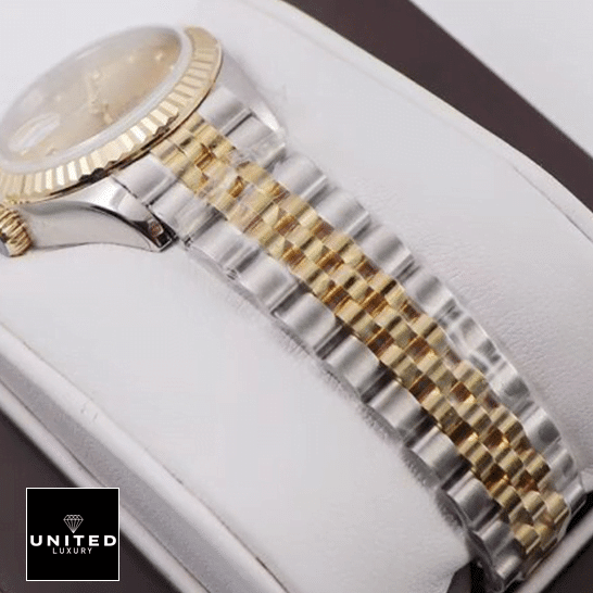 Rolex Datejust 279173 Champagne Replica Rolex Datejust 279171 Stainless Steel Jubilee Bracelet Replica on the box