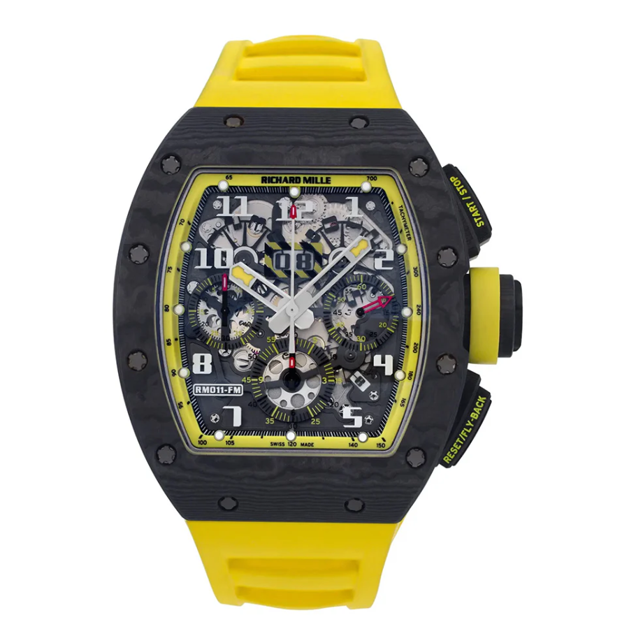 4d2e29e3dbc649f5e0bc640d4bdc77cb60a99cbf Richard Mille RM 11-03 “Yellow Storm” Detailed Super Clone - Image 1