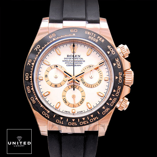 Rolex Cosmograph Daytona 116515LN Rolex Cosmograph Daytona 116515LN-0014 Everose Case White Dial Replica