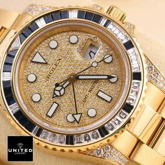Rolex GMT-Master 116758SA Diamond Dial Gem-Set Bezel Replica