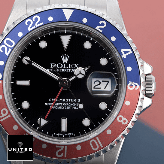 Rolex GMT-Master II 116719BLRO Rolex GMT-Master Pepsi 116719BLRO-0001 Black Dial Replica Close View