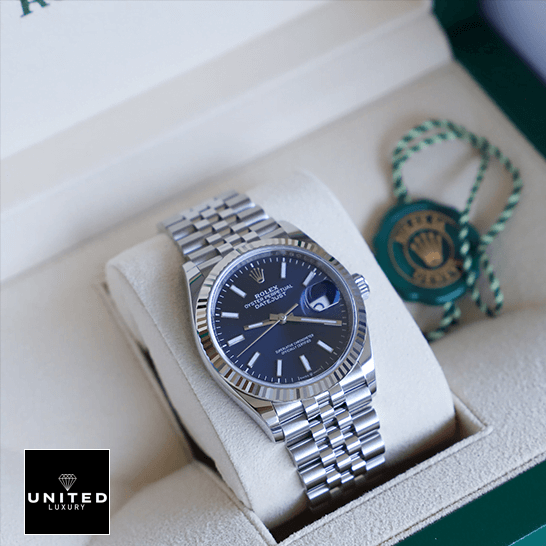 Rolex Datejust 126234 Rolex Datejust Jubilee 126334 Blue Dial Replica in the rolex box