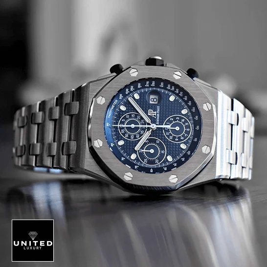 Audemars Piguet Royal Oak Offshore 26237ST Audemars Piguet Blue Dial 26237ST.OO_.1000ST.01 Stainless Steel Replica crown / push button