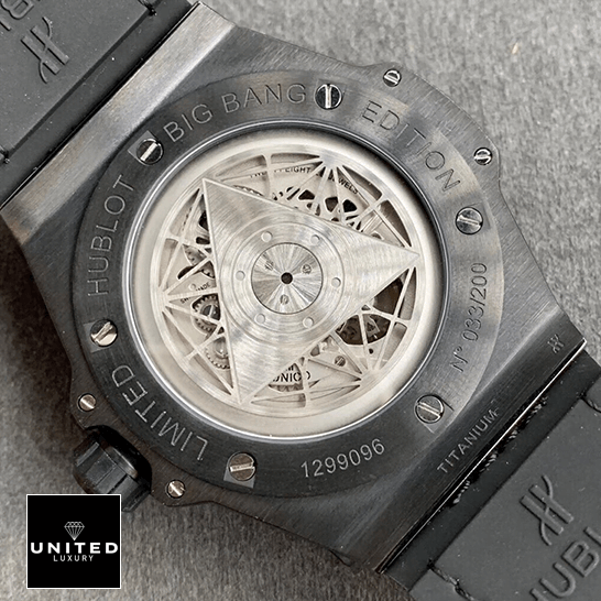 Hublot Big Bang Hublot 1299096 Big Bang Sang All Black Case Replica upside view