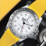 Rolex – Explorer II –  Rubber Strap – Yellow - Image 3