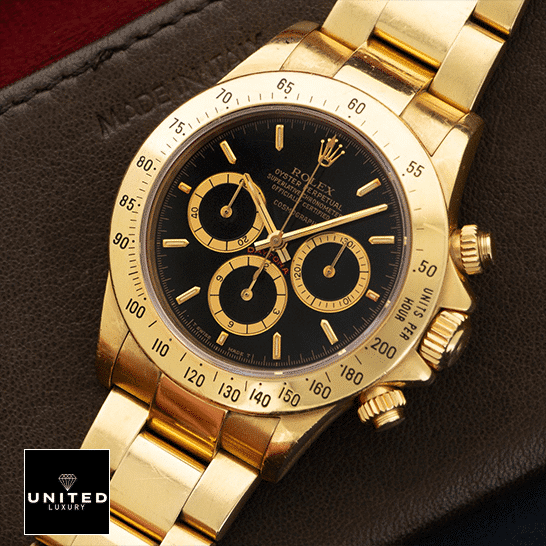 Rolex Daytona Cosmograph 16528 Rolex Daytona Cosmograph 16528 Black Dial Stick Indices Replica