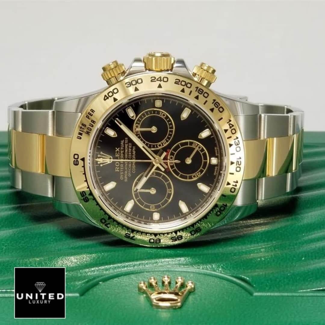 Rolex Daytona 116523 Rolex Daytona Gold & Steel Black 116503 Replica on the Green Rolex Box
