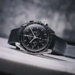 Omega – Speedmaster –  Rubber Strap – Black - Image 3