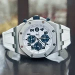 Audemars Piguet – Royal Oak –  Rubber Strap – White - Image 2