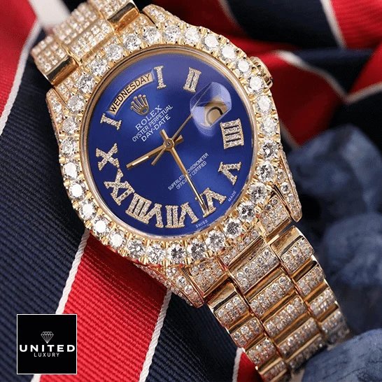 Rolex Day-Date 18038 Rolex Day-Date 36 18038 Iced Out Replica
