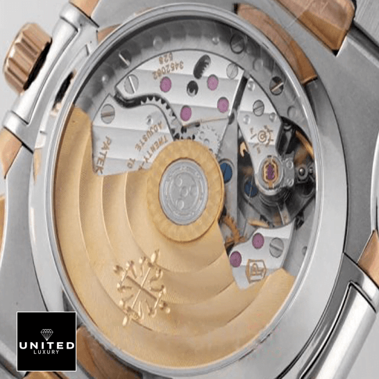 Patek Philippe Nautilus 5980/1AR-001 Patek Philippe nAUTİLUS 5980-1AR Steel Replica mechanism view