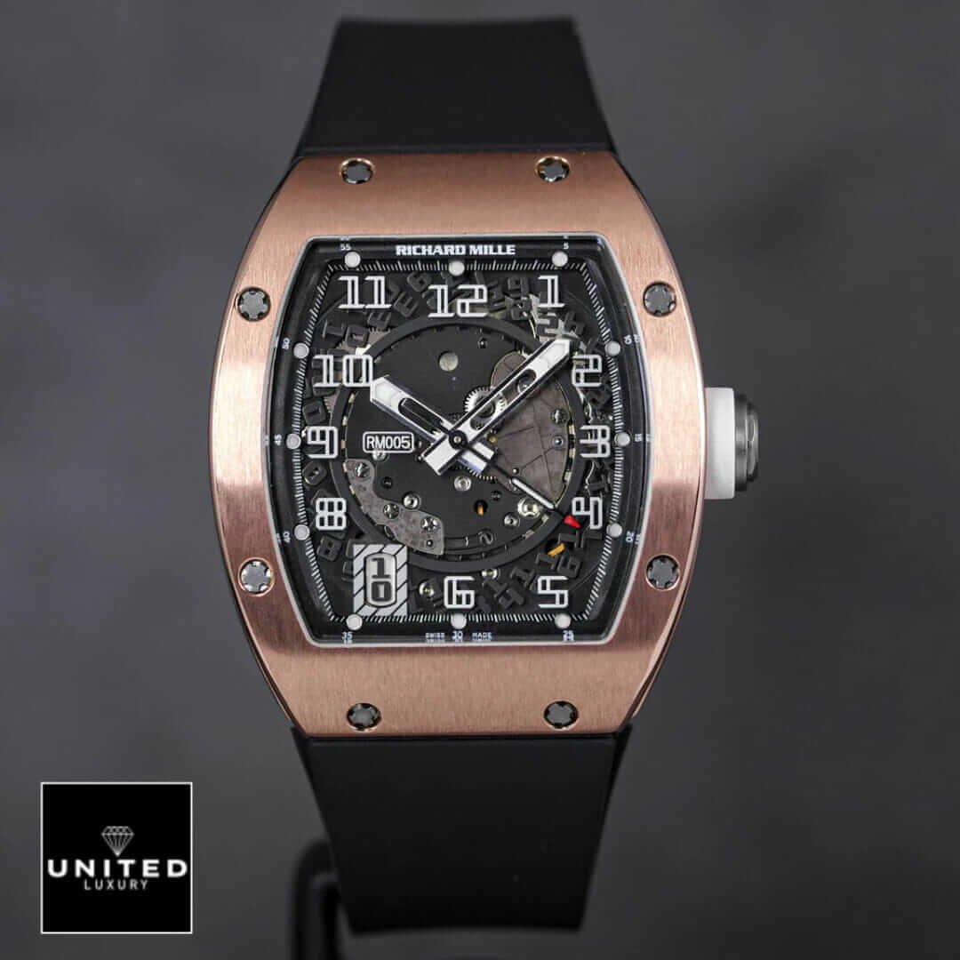 Richard Mille RM 005 Richard Mille RM055 Bubba Watson Replica front view grey background