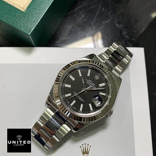 Rolex Datejust 116334BKSO Automatic Rolex Datejust II Automatic Black Dial on the Rolex Logo 116334BKSO Replica on the box