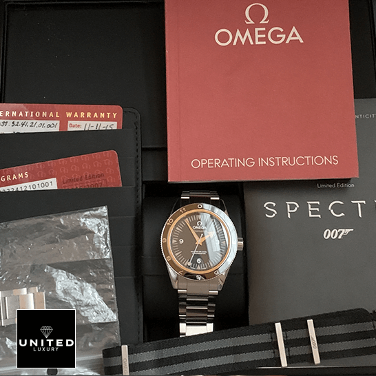 Omega Seamaster 233.32.41.21.01.001 Omega Seamaster 30 Spectre Stainless Steel 233.32.41.21 Replica warranty card