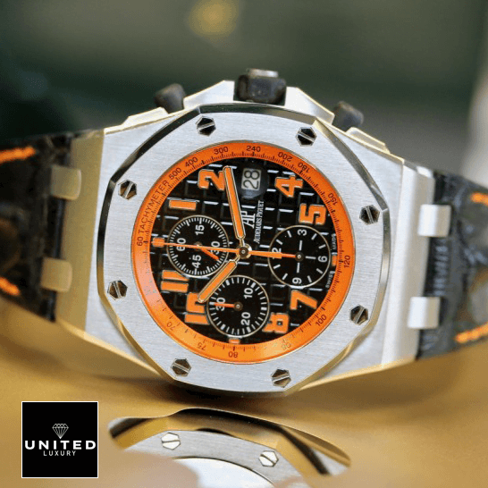 Audemars Piguet Royal Oak Offshore 26170ST.OO.D101CR.01 Audemars Piguet Orange Black Dial Replica side view