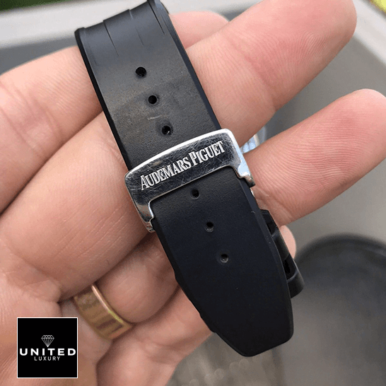 Audemars Piguet Royal Oak Offshore 25940SK.OO.D002CA.02.A Audemars Piguet Royal Oak 25940SK.OO_.D002CA.02 Black Rubber Replica steel clasp