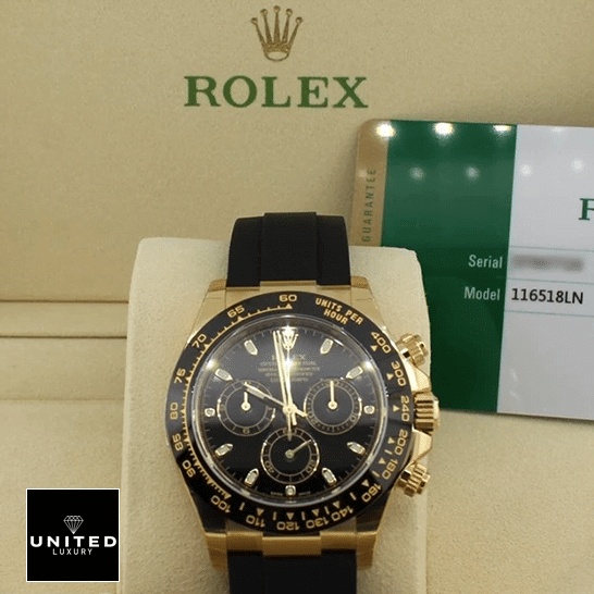 Rolex Cosmograph Daytona 116519LN Rolex Daytona Cosmograph 116518LN-0043 Replica & Guarantee Card