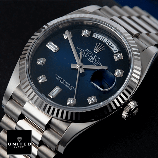 Rolex Day-Date 36 7118-1200R-01 Replica Stainless Steel Bezel