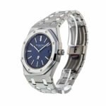 Audemars Piguet Royal Oak “Jumbo” Extra-Thin 16202ST “Blue Dial” Masterpiece Replica - Image 2
