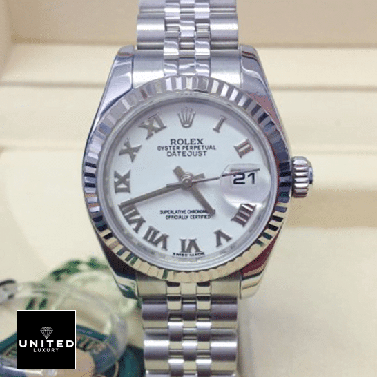 Rolex Datejust 179174 White Rolex Datejust 179174 White Dial Romen Numerial Replica