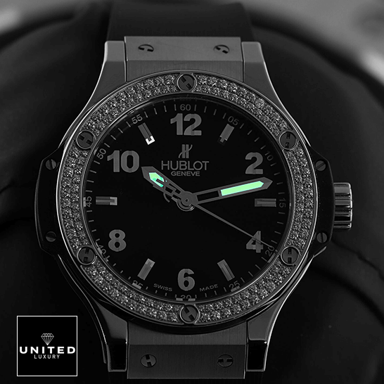Hublot Big Bang Steel 361.SX.1270.RX.1104 Hublot 361_SX_1270_RX_1104 Big Bang Steel Black Diial Replica dial phosphor