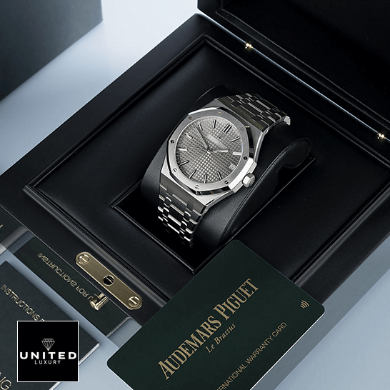 Audemars Piguet Royal Oak 15500ST.OO.1220ST.01 Audemars Piguet Royal Oak Steel Dial Replica in the box & warranty card