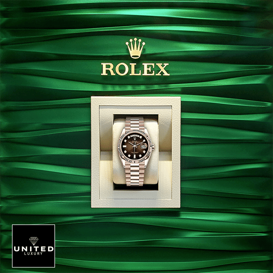 Rolex Day-Date 128235 Rolex Day-Date 36 128235-0037 Replica ın the Rolex Box