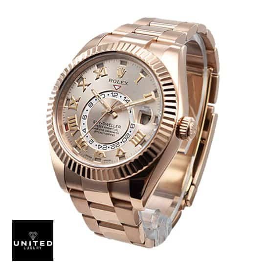 Rolex Sky-Dweller 326935 Rolex Sky-Dweller Pink Gold 326935-0004 Oyster Replica