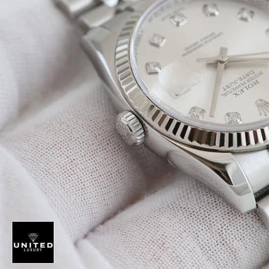 Rolex Datejust 178274 Rolex Datejust Steel Crown Pusher