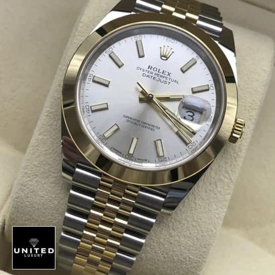 Rolex Datejust 41 126303-0002 Silver Dial Replica stick indices and stick hands in box