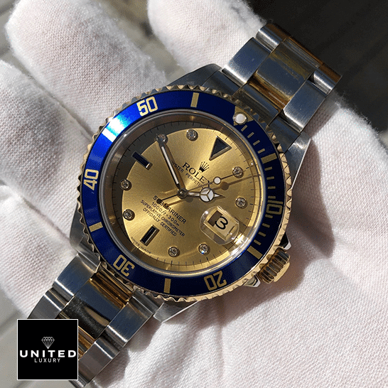 Rolex Submariner 16613 Rolex Submariner 16613 Two Tone Stainless Steel Blue Bezel Replica