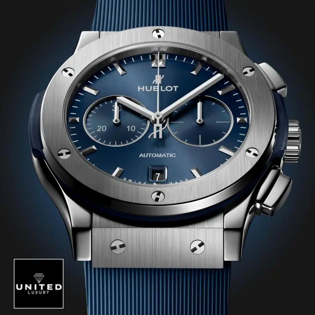 Hublot Classic Fusion 565.NX.7170.LR Hublot Classic Fusion Automatic Blue Sunray Dial Titanium Case 565.NX.7170.LR Replica